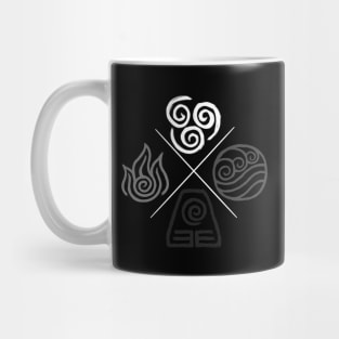 The Four Elements - Monochrome Mug